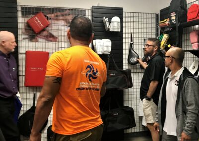 School owners checking out Macho gear